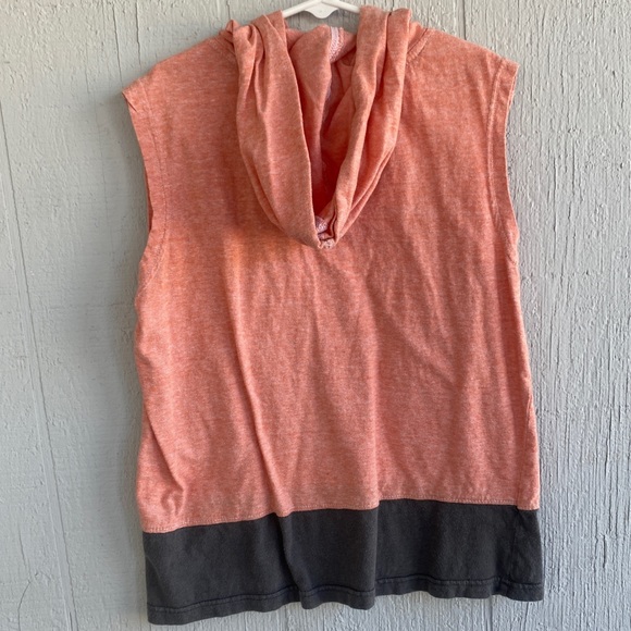 2/$10 or 3/$12 Peach and Grey hooded tank top - Picture 4 of 5